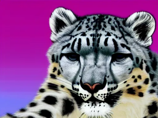 Prompt: mac os x snow leopard wallpaper, vaporwave style