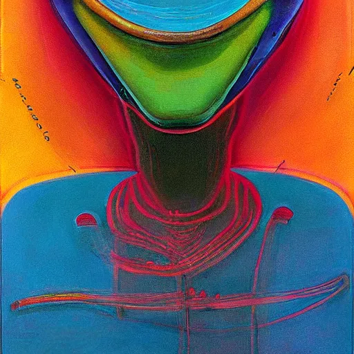 Image similar to alien by wayne thiebaud