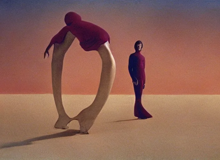 Prompt: still from a surreal art house film by alejandro jodorowsky, man ray, zdzislaw beksinski and wes anderson : : big international production by a major studio : : cinemascope, technicolor, 8 k