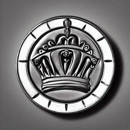 Image similar to single coin, ui, 2 d, mark of a crown in the centre