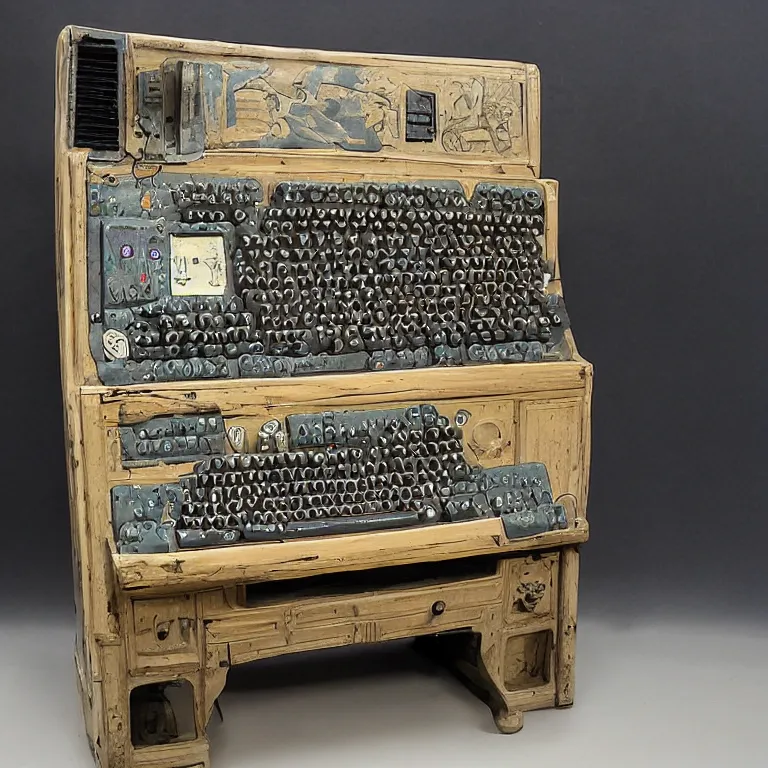 Image similar to ancient slavic computer machine