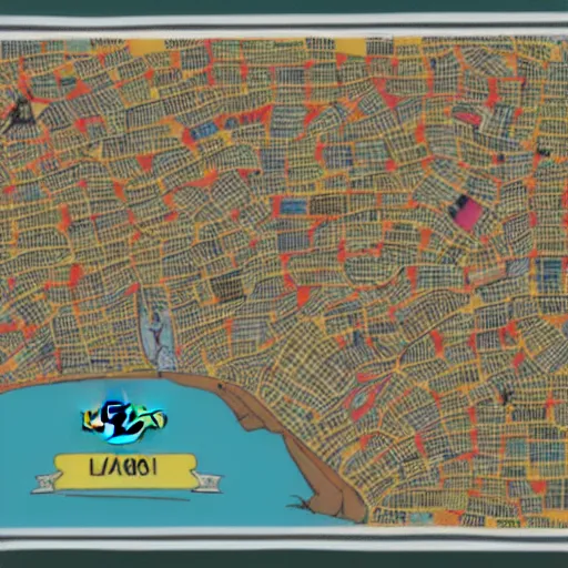 Image similar to map of lagos by fela kuti