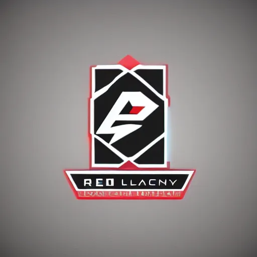 Prompt: modern logo for a game company. red
