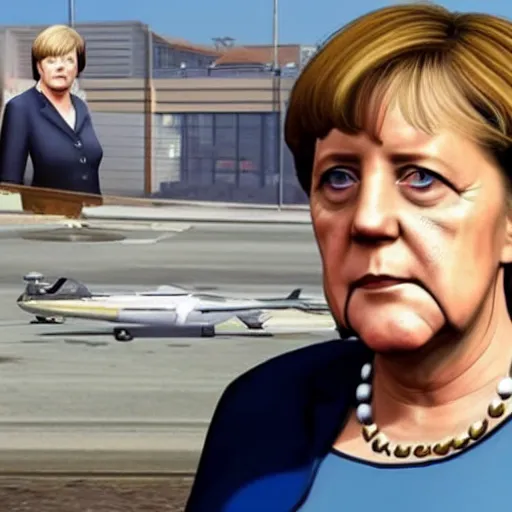 Image similar to angela merkel in GTA 5