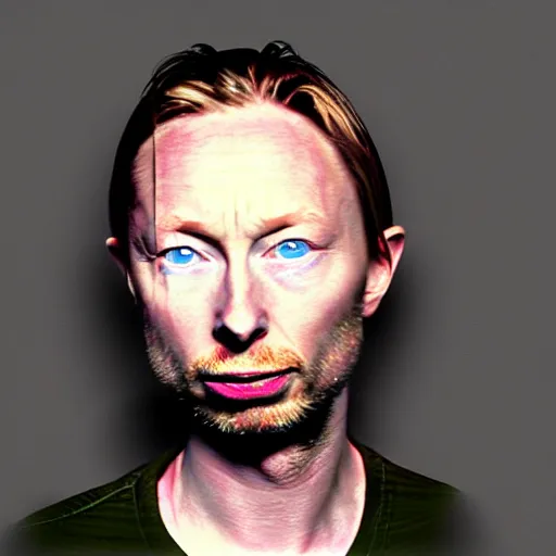 Image similar to photobooth of random thom yorke versions, hyper realistic, many very random variations of thom yorke, various emotions, various poses, high quality photographs, mixed styles, intricate details, diverse