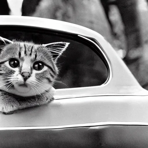 Image similar to close - up sports shot of cat in'herbie the love bug'film ( 1 9 6 8 ). imax, 7 0 mm, movie still