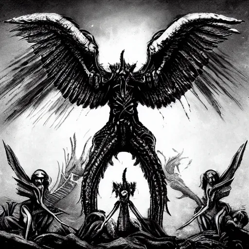 Prompt: deathspell omega new album art