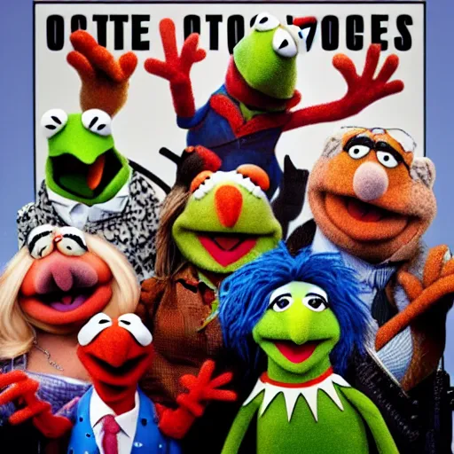 Prompt: the muppets, roadman uk grime