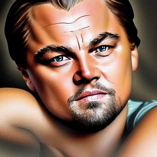 Image similar to “Leonardo DiCaprio, beautiful, highly detailed portrait, photorealistic, ultra detailed, 3d cartoon”