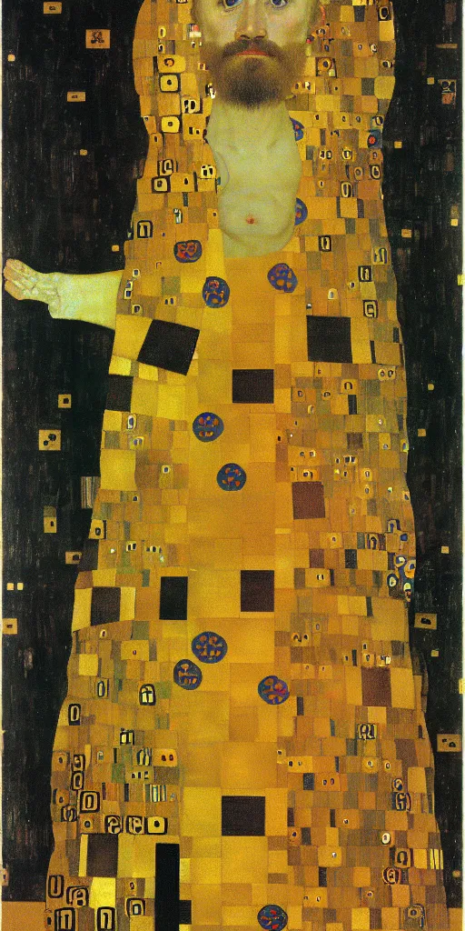 Image similar to vytautas the great by gustav klimt