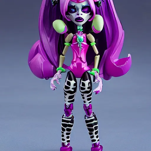 Image similar to a c'thulhu monster high action figure, product shot