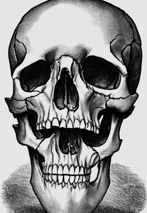 Image similar to human skull