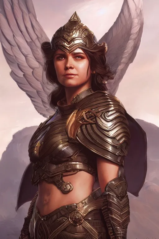 Image similar to amazon valkyrie athena, d & d, fantasy, portrait, highly detailed, headshot, digital painting, trending on artstation, concept art, sharp focus, illustration, art by artgerm and greg rutkowski and magali villeneuve