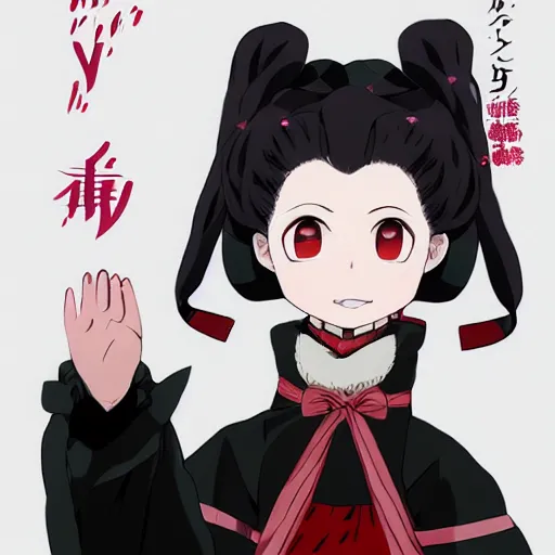 Prompt: beautiful full body image of nezuko kamado from demon slayer / kimetsu no yaiba, high details, high resolution, | | very very anime!!!, fine - face, audrey plaza, realistic shaded perfect face, fine details. anime. realistic shaded lighting poster by magali villeneuve