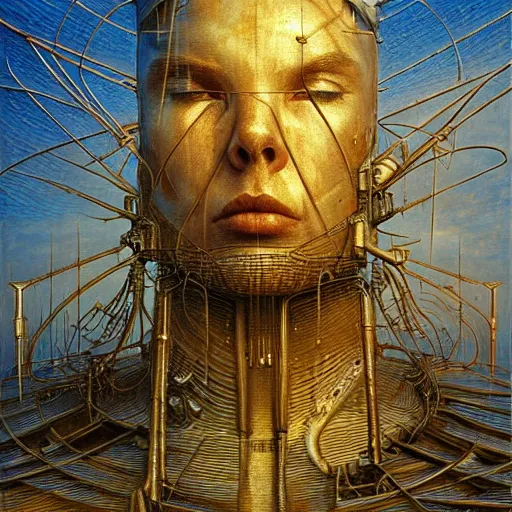 Image similar to master of harpoons, atmospheric lighting, painted, intricate, golden and blue hour, ultra detailed by peter gric, giger, enki bilal