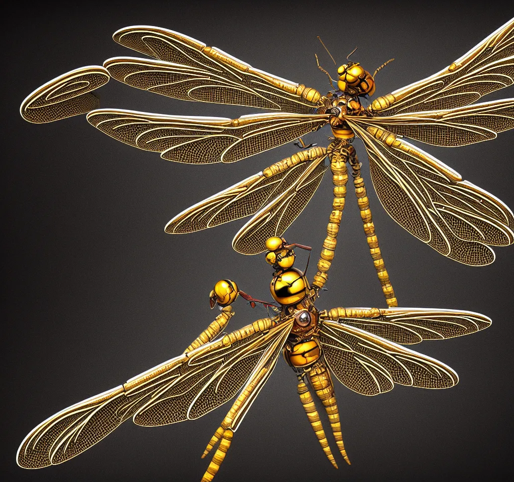 Prompt: photograph of a diagram of a Mechanical Dragonfly, photorealism, elaborate, highly detailed, ornate, dramatic lighting, 4k, photorealistic, hyper-realism,