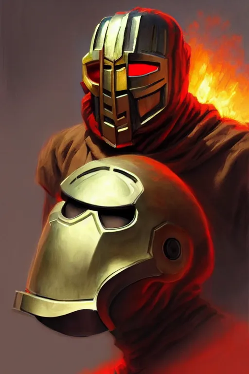 Prompt: mf doom as cooking pancakes animation pixar style, mf doom rapper madvillain gladiator mask, by magali villeneuve, artgerm, jeremy lipkin and michael garmash, rob rey and kentaro miura style, trending on art station