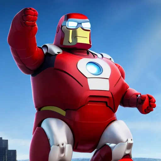 Prompt: peter griffin as ironman, 4 k, high detail, high - resolution photograph, professional photography, ultra - detail