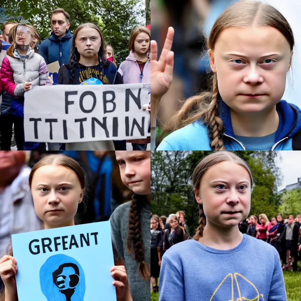 Prompt: greta thunberg