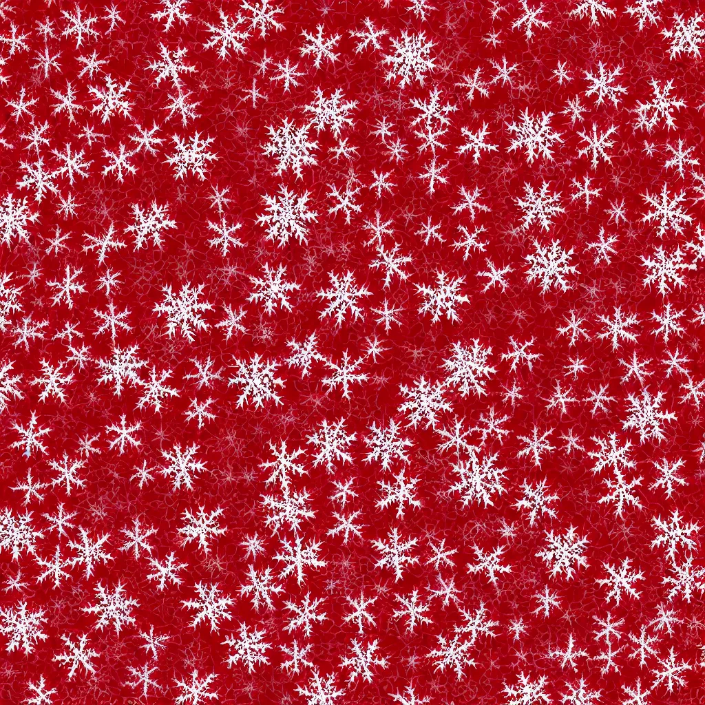 Prompt: snowflake texture, red, 4k