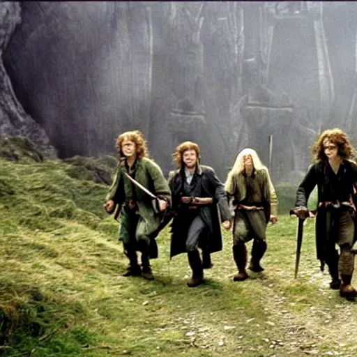 Prompt: they're taking the Hobbits to Isengard, to Isengard!