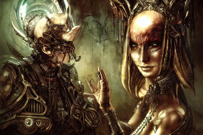 Image similar to sparkpunk labyrinth by aleksi briclot,