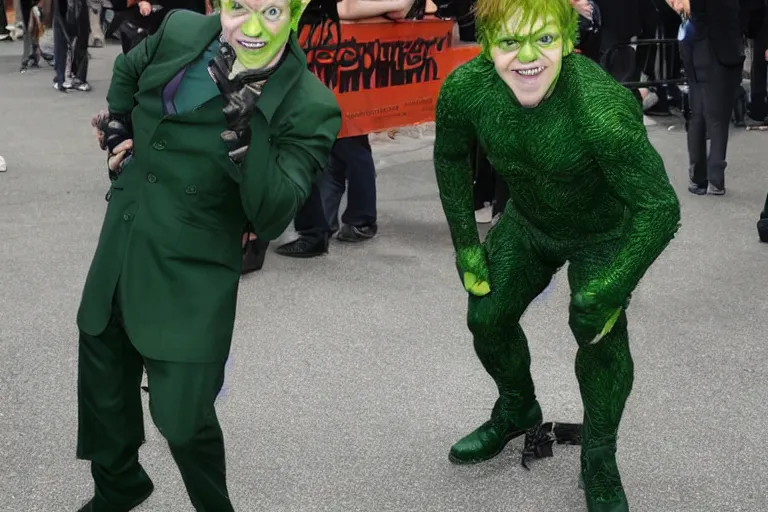 Image similar to Rupert Grint as The Green Goblin