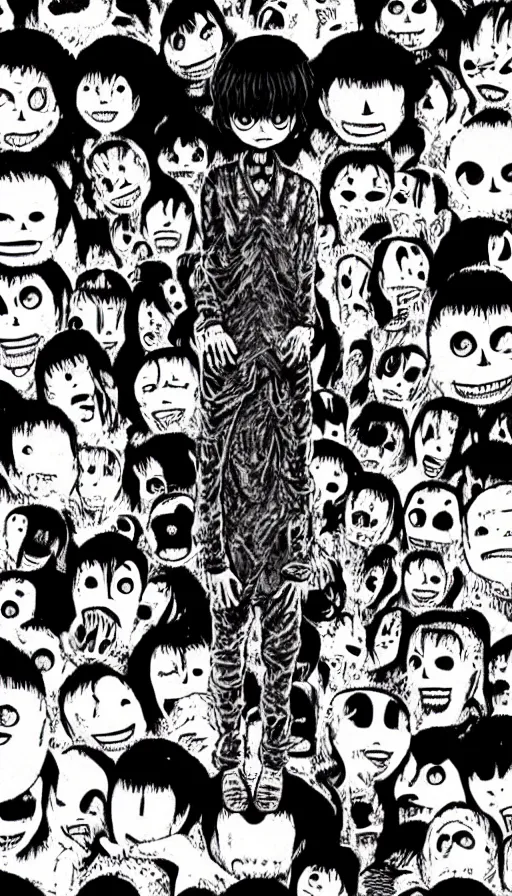 Prompt: junji ito depression