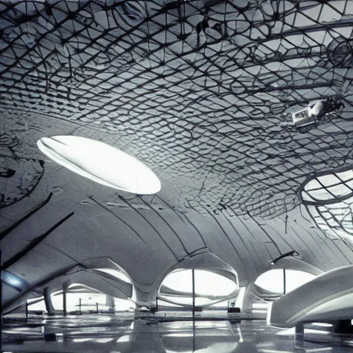 Prompt: inside of an airport terminal on the moon, sci fi, interior, hard science fiction, futuristic