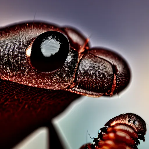 Prompt: a close - up shot of an ant overlooking a poodle of water, photography, hyperdetailed, 4 k