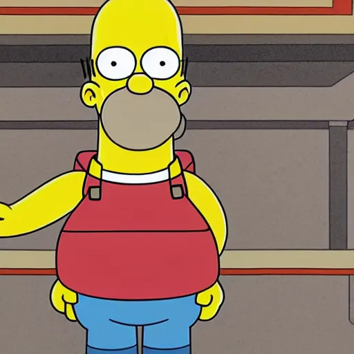 Prompt: homer simpson in liminal spaces