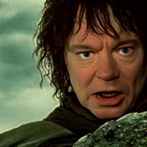 Image similar to film still of mike myers in the lord of the rings