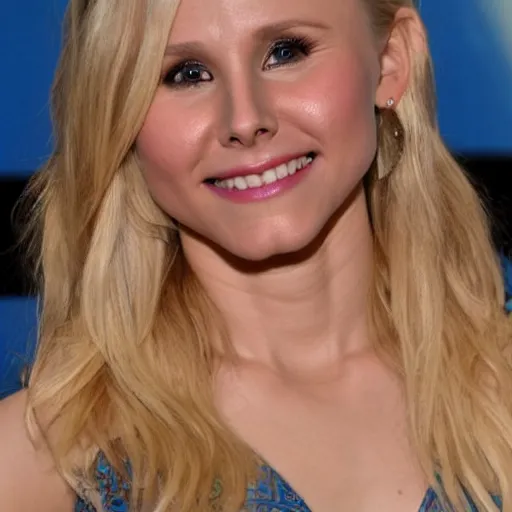 Prompt: kristen bell's face