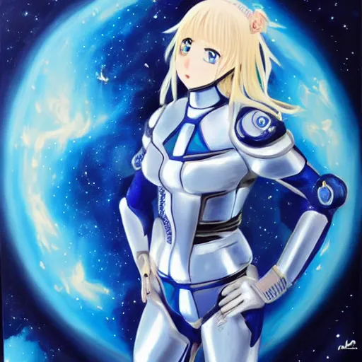 Fred Augis  Blue Space suit