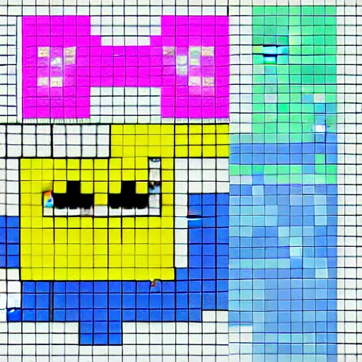 Image similar to vivid clean pixel rpg game style character, 1 2 8 bit, pixel art, nintendo game, screenshot of pixel game, retro game 1 9 8 0 style, sharp geometrical squares