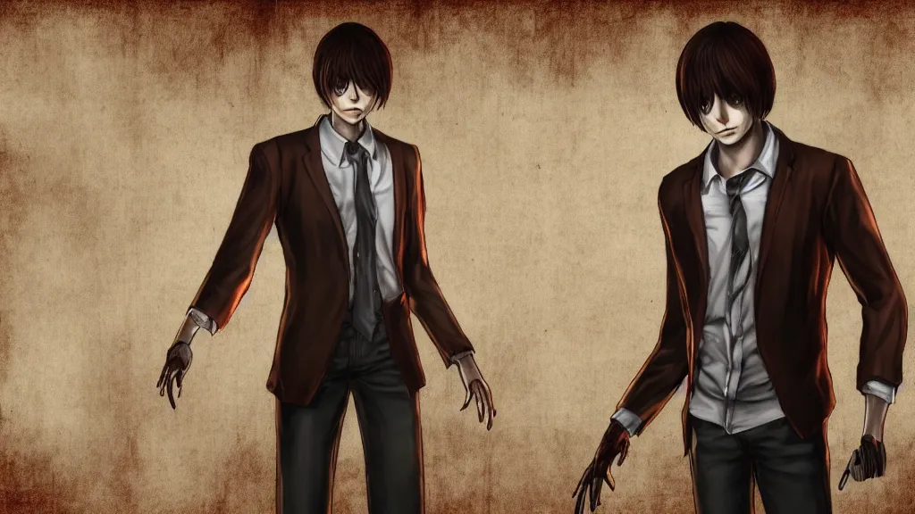 Image similar to Screenshot of Light Yagami in Dead By Daylight character selection screen