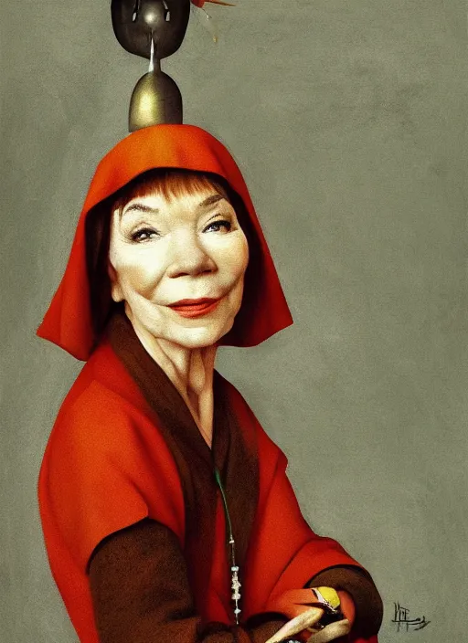 Prompt: Shirley MacLaine by hieronymus bosch, detailed digital art, trending on Artstation