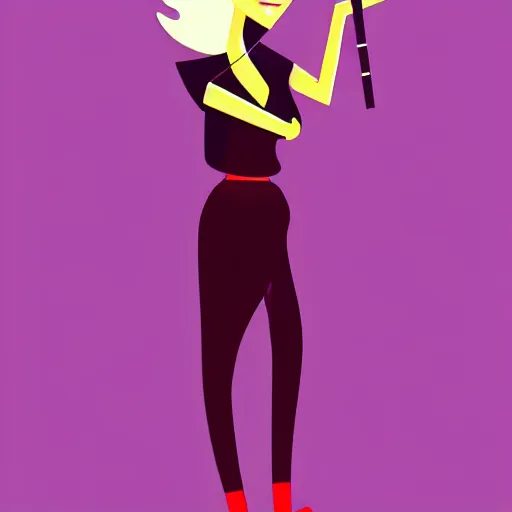 Image similar to a 2 d character design, vector art, female singer, digital art, portrait, 4 k, 8 k, sharp focus, smooth, illustration, concept art