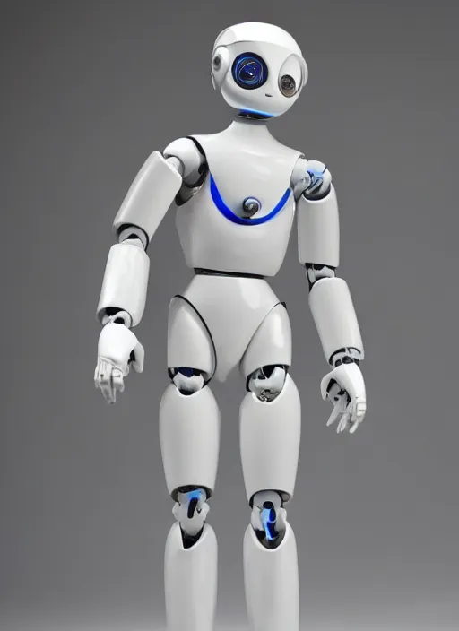 Prompt: 'futuristic white ceramic humanoid robot male'