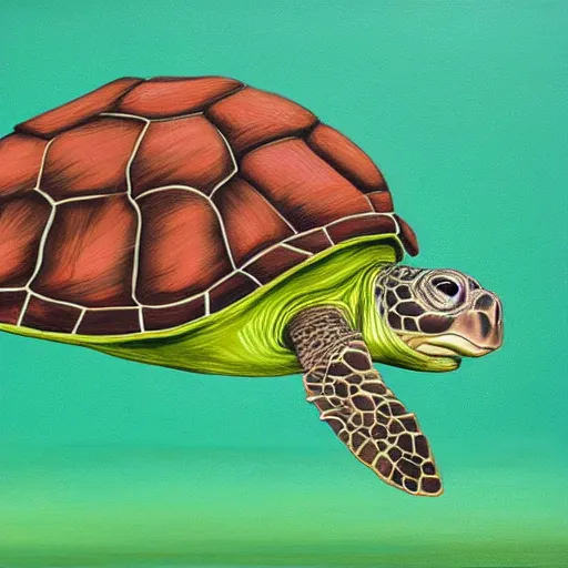 Image similar to portrait of mitch mcconnell as a turtle, martha greta kempton