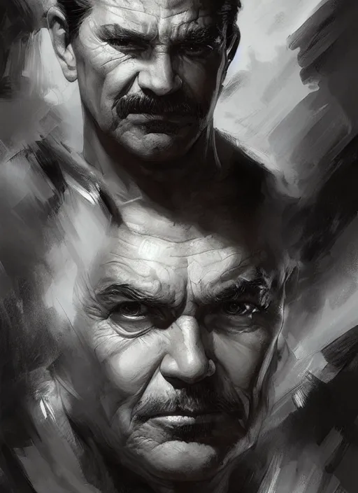 Image similar to Portrait Clark Gable, marvel comics, dark, intricate, highly detailed, smooth, artstation, digital illustration by Ruan Jia and Mandy Jurgens and Artgerm and Wayne Barlowe and Greg Rutkowski and Frank Frazetta