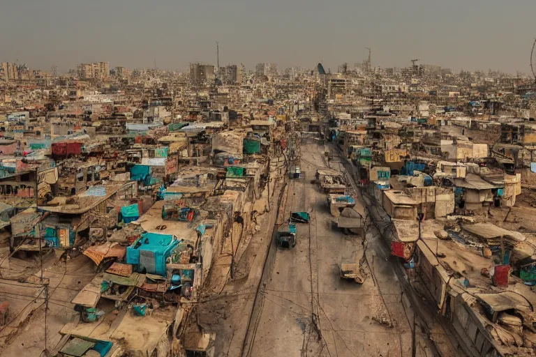 Prompt: documentary photography of Karachi, detailed, digital art, trending on ArtStation