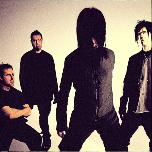 Prompt: nine inch nails, the downward spiral