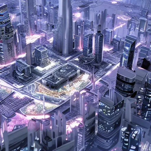 Image similar to a futuristic city from the year 2 0 7 0