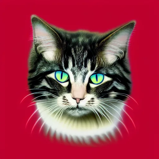 Image similar to fractal cat
