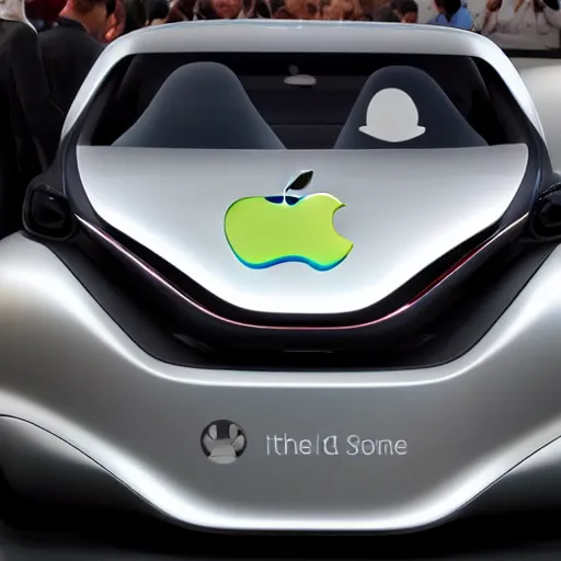 Prompt: apple car concept, product design