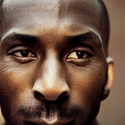 closeup portrait of Kobe Bryant , new york back street | Stable ...