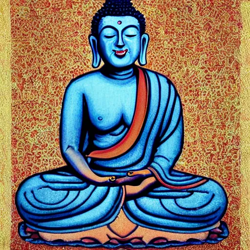 Prompt: buddha with jeans