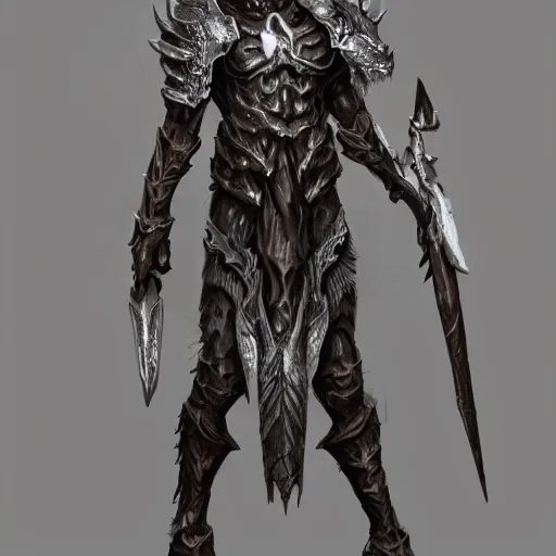 Image similar to ancient bone armor concept, grim display, 4k detailed