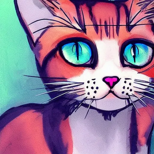 Image similar to Nekomimi 🐱👂🎨🖌️